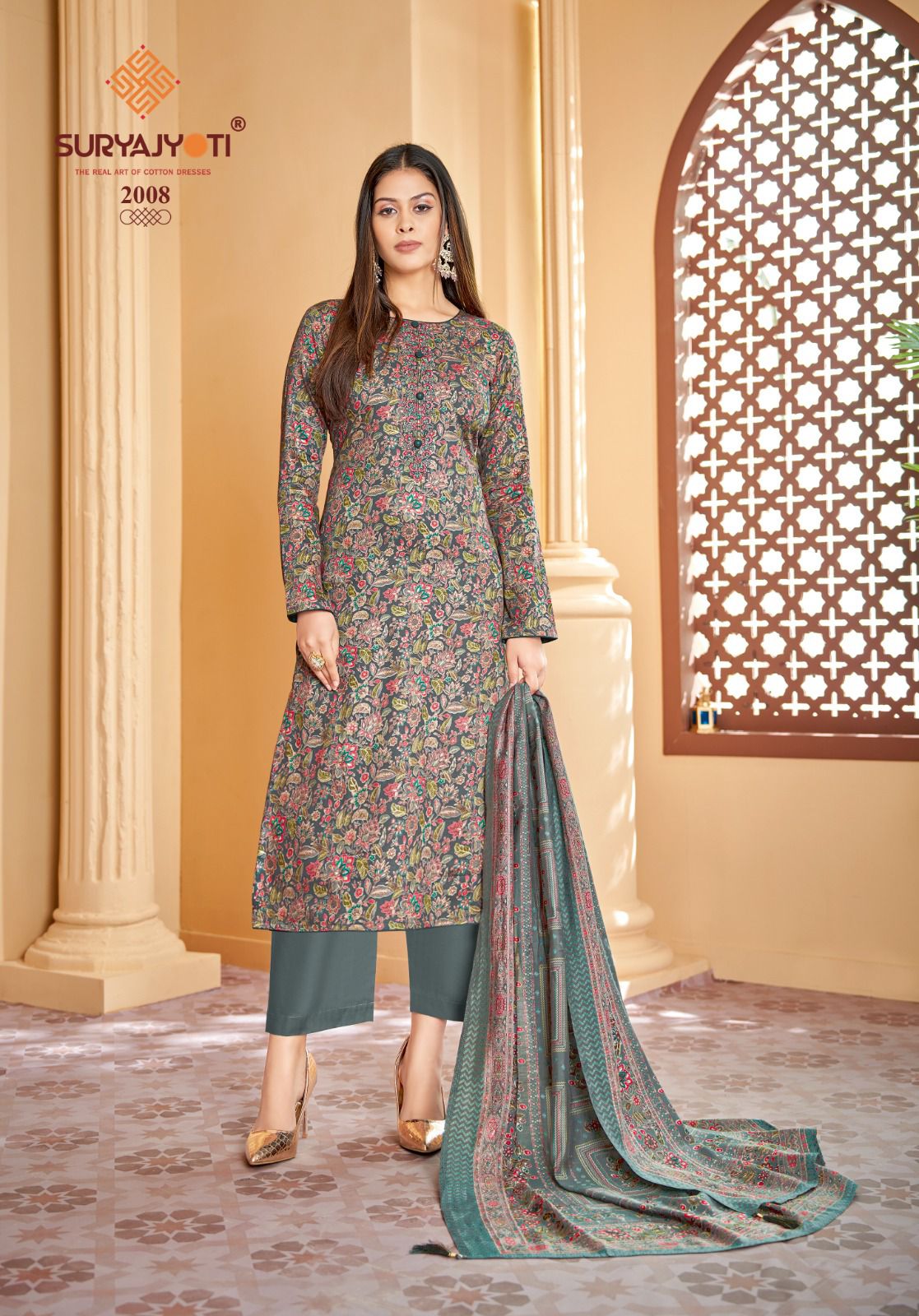 Cotton dress material designs for stitching best sale